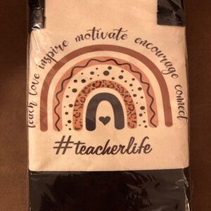 #teacherlife tote, new in package